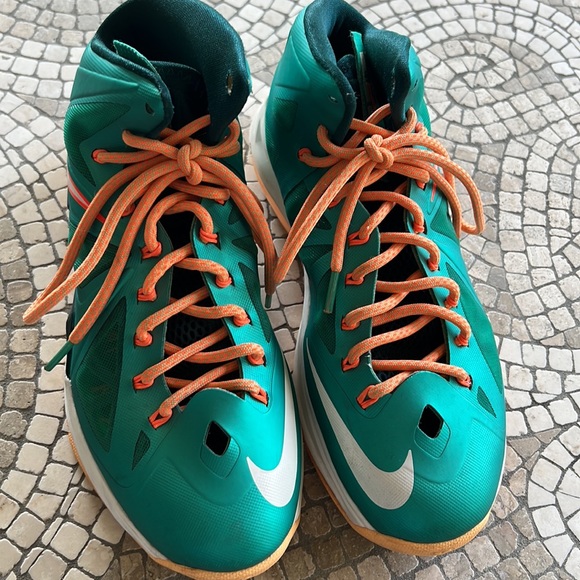 Miami Dolphin Nike Lebron size IS size 8 - Picture 9 of 13